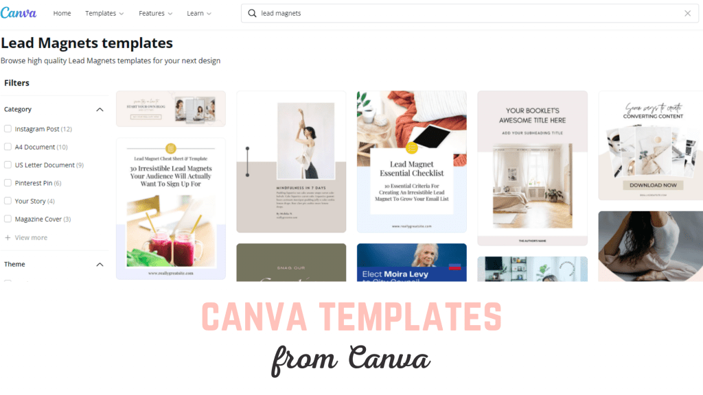 canva lead magnet templates from canva