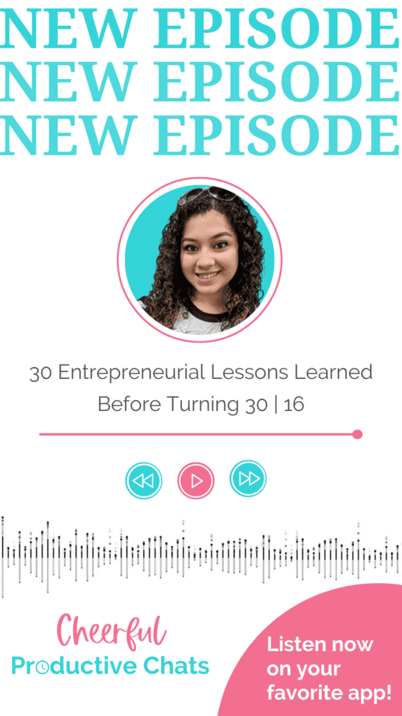 30 Entrepreneurial Lessons Learned Before Turning 30 pin graphic